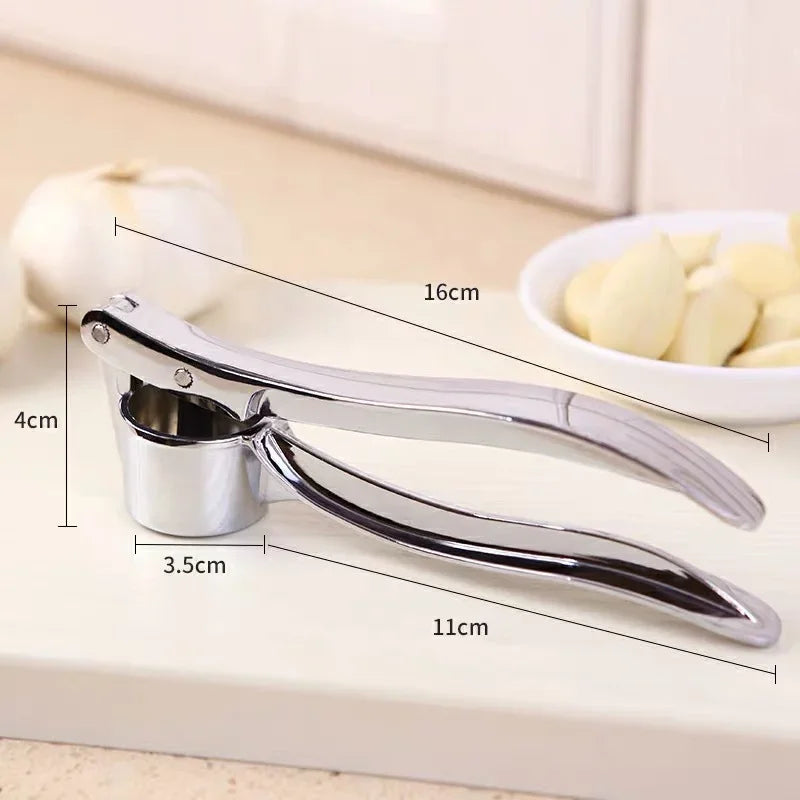 High Quality Stainless Steel Garlic Press & Mincer – Easy-Clean Ergonomic Fruit & Vegetable Crusher - Product Photo 6
