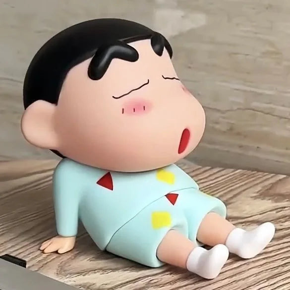 Crayon Shin-chan Anime Mobile Phone Stand – Bandai Desktop Figure Ornament - B 1 pcs