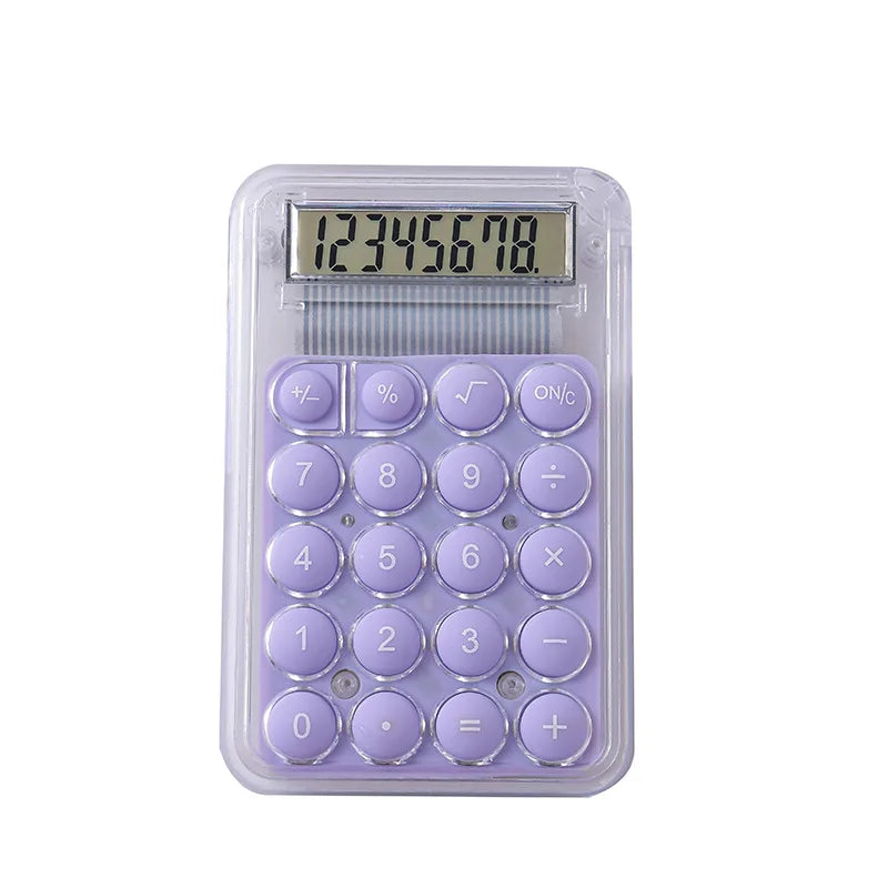 Cute Portable Palm-Sized Mini Calculator - purple