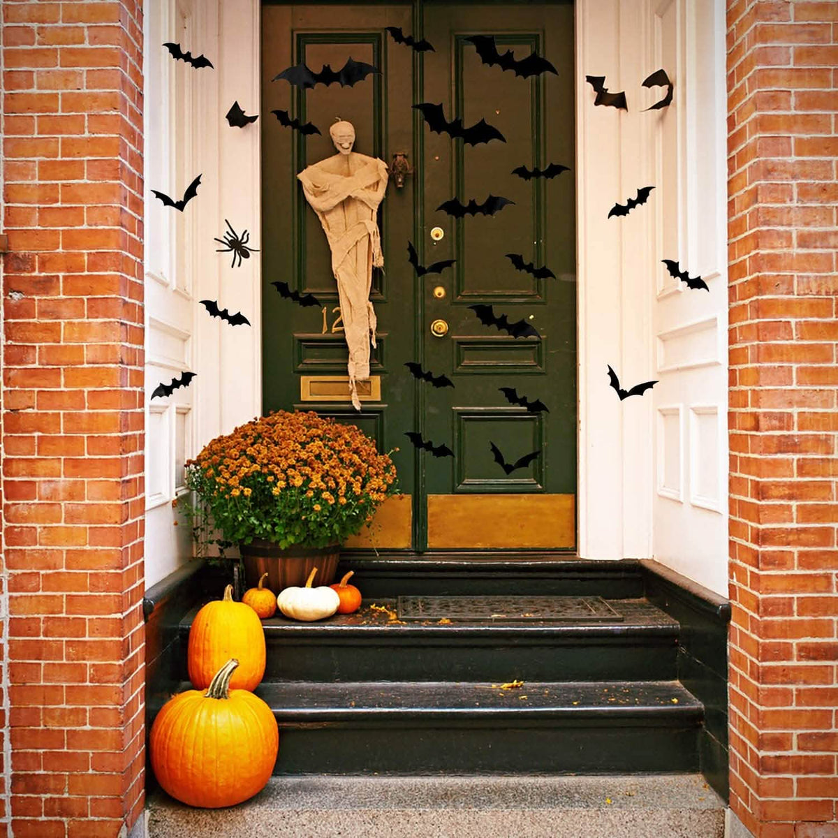 3D Bat Halloween Decoration Stickers – 120 Pieces