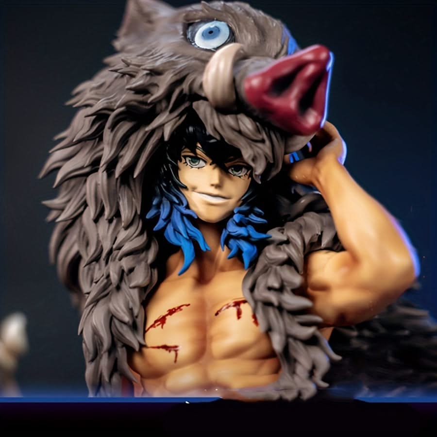 Demon Slayer Boar Head Warrior PVC Statue - Collectible Anime Figure