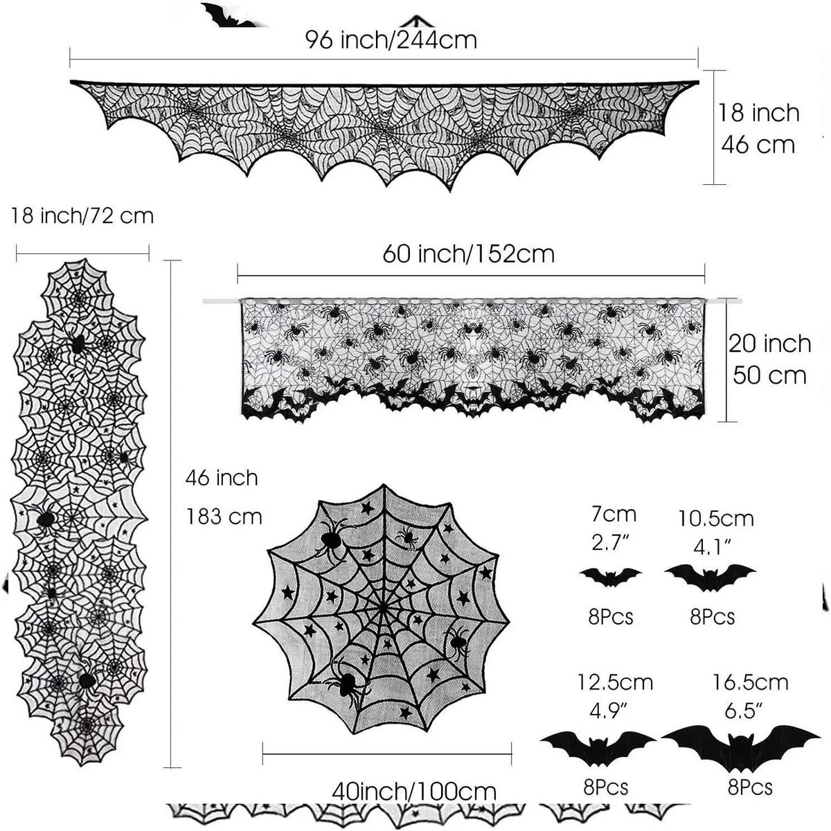Halloween Decoration Set – 36 Pieces