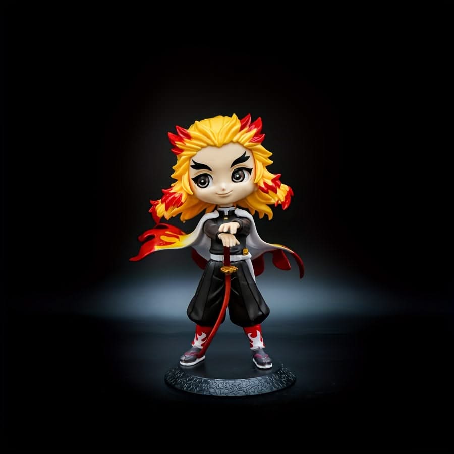 Demon Slayer Chibi Action Figure Set | Premium Desktop Collectible Miniatures