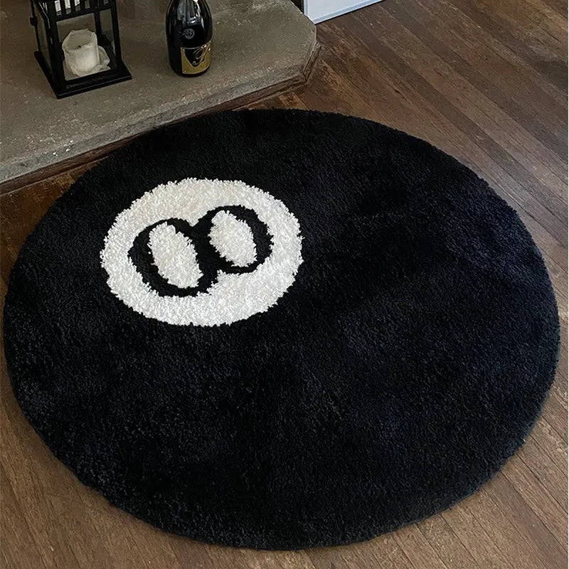 LAKEA Halloween Magic 8 Ball Tufted Area Rug – Soft Anti-Slip Round Horror Decor Carpet for Bedroom & Living Room - Product Photo 2