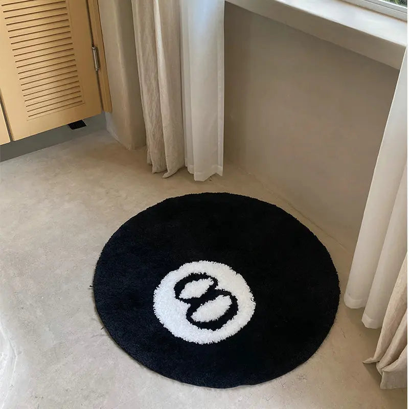 LAKEA Halloween Magic 8 Ball Tufted Area Rug – Soft Anti-Slip Round Horror Decor Carpet for Bedroom & Living Room - Product Photo 5