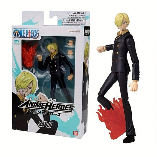 BANDAI One Piece Sanji Anime Figure - Movable Doll Model for Fans