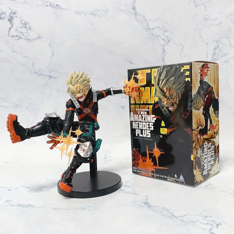 Genuine Bandai Banpresto 23cm My Hero Academia Season 7 Katsuki Bakugo Anime Action Figure – 1/12 Scale PVC Collectible Model Statue - With box
