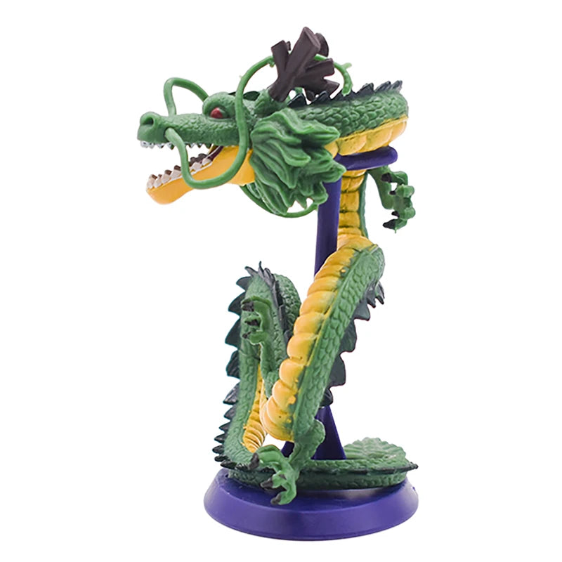Bandai Dragon Ball Z Shenron Cyan Dragon & Son Goku Anime Figure – 10cm Handmade PVC Statue Model Toy for DBZ Fans & Desk Decor - Product Photo 5