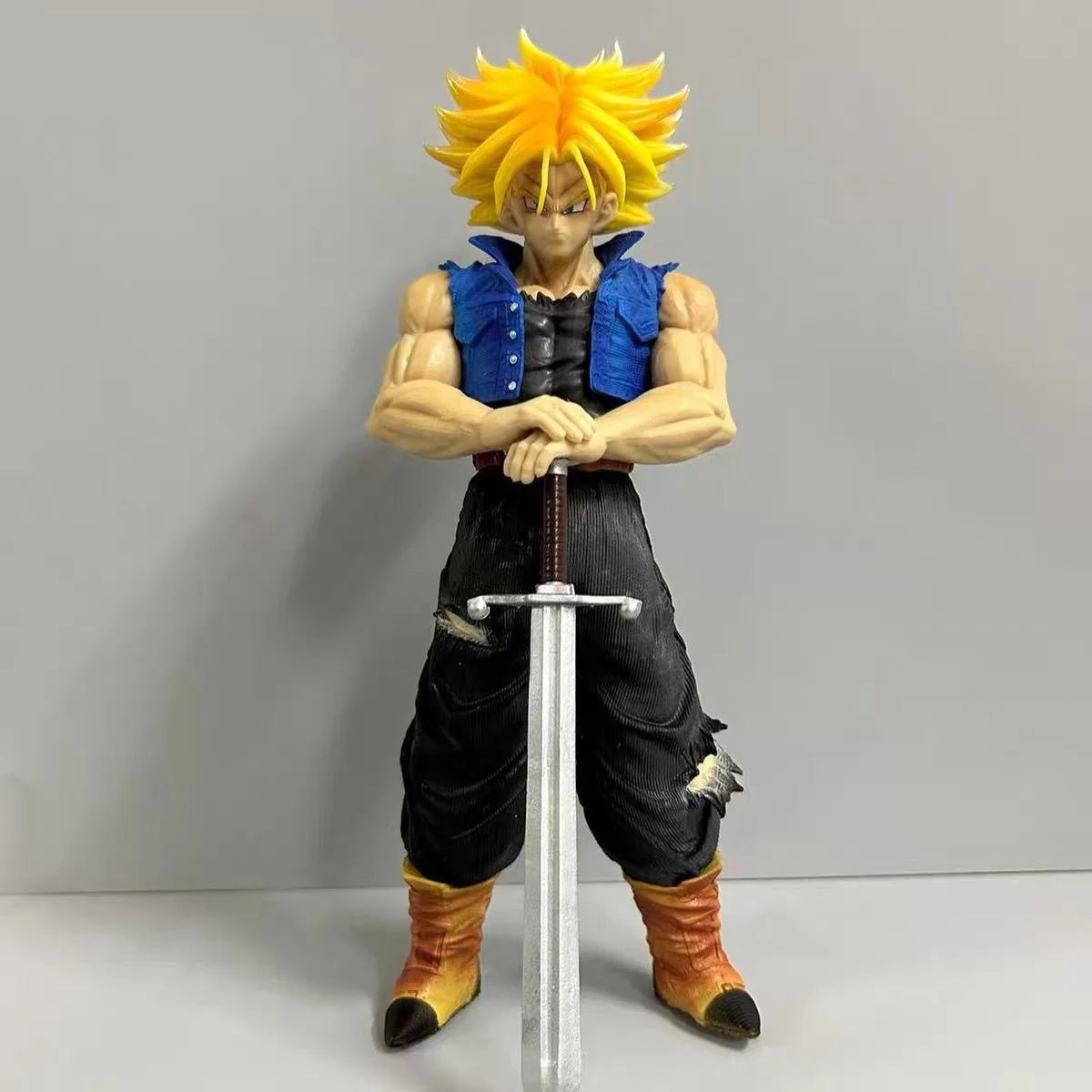 Bandai 25cm Dragon Ball Z Future Trunks Action Figure – 1/6 Scale PVC Collectible Model Statue with Sword for DBZ Fans & Desk Display - Product Photo 2