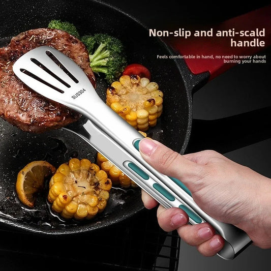 DUTRIEUX Heavy-Duty Stainless Steel Meat Tongs – Non-Slip Heat-Resistant Food Clip for Barbecue, Steak & Bakery - Product Photo 1