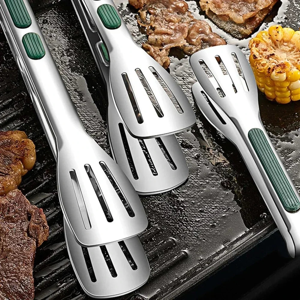 DUTRIEUX Heavy-Duty Stainless Steel Meat Tongs – Non-Slip Heat-Resistant Food Clip for Barbecue, Steak & Bakery - Product Photo 3