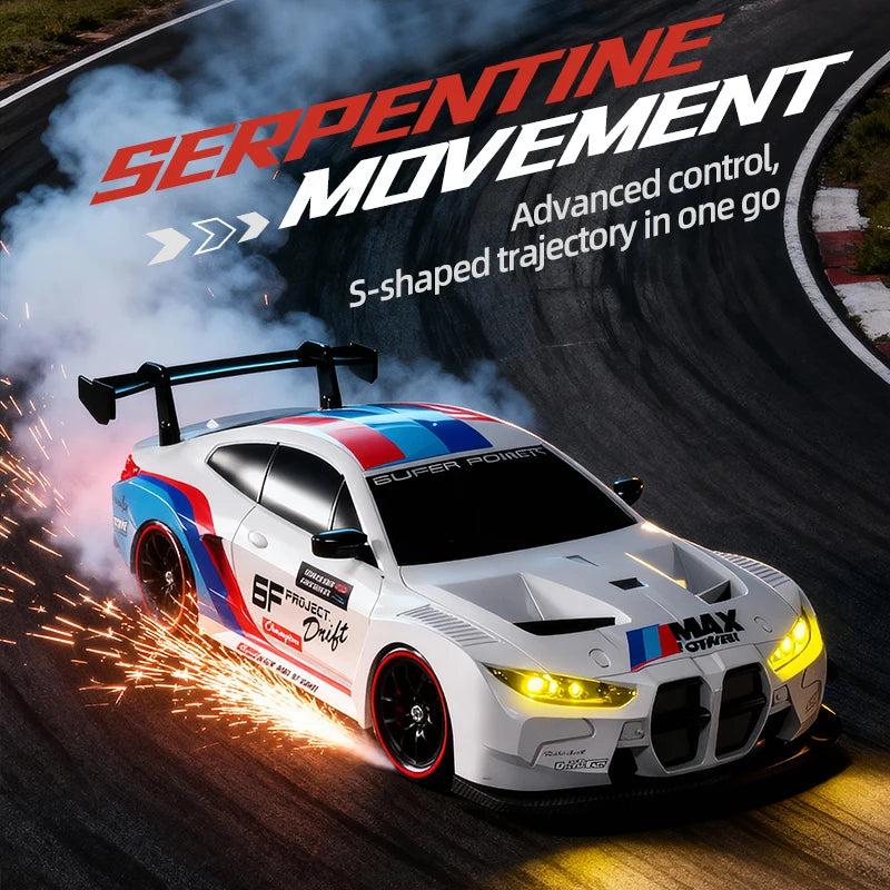 1:24 Scale 4WD RC Drift Car Model 933 – 20KM/H High Speed 2.4G 4x4 Remote Control Racer with Rechargeable Lithium Battery - Product Photo 4