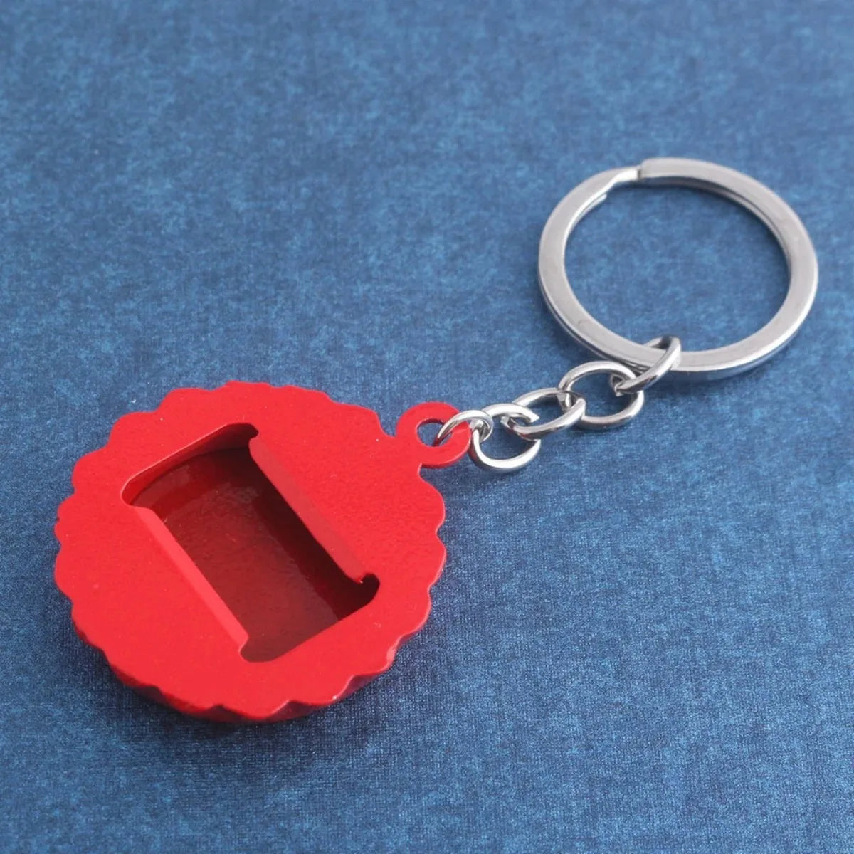Novelty Cola Bottle Cap Keychain & Bottle Opener – Heavy-Duty Metal Keyring for Men, Women & Car Keys - Product Photo 4