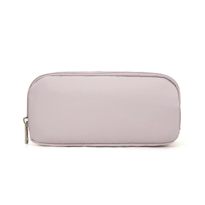 Multi-Functional Student Pen Pouch – Large Storage School Supplies & Desk Organizer - Light Purple