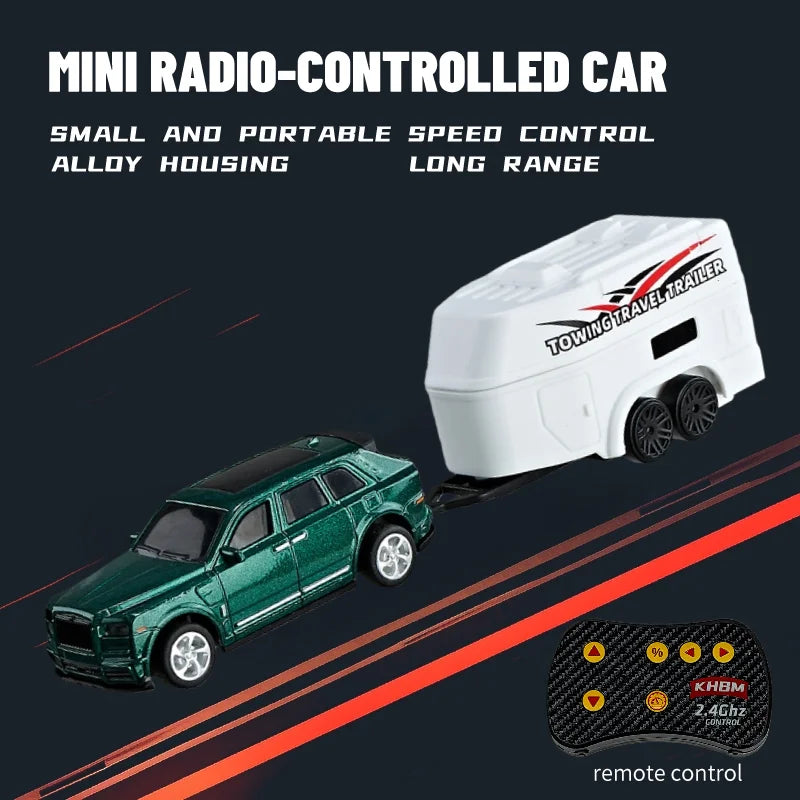 1/64 Mini Alloy Remote Control Car JZ06 – Portable Pocket RC Vehicle with 60-Min Work Time, 3.7V Battery & CE Certification - C-HB003B