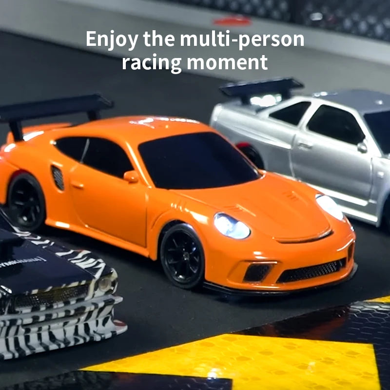 JIKEFUN 1/43 4WD Mini RC Drift Racing Car – Upgraded Gyro Assist, 2.4G High-Speed Radio Control RTR Vehicle with Rechargeable Battery - Product Photo 6