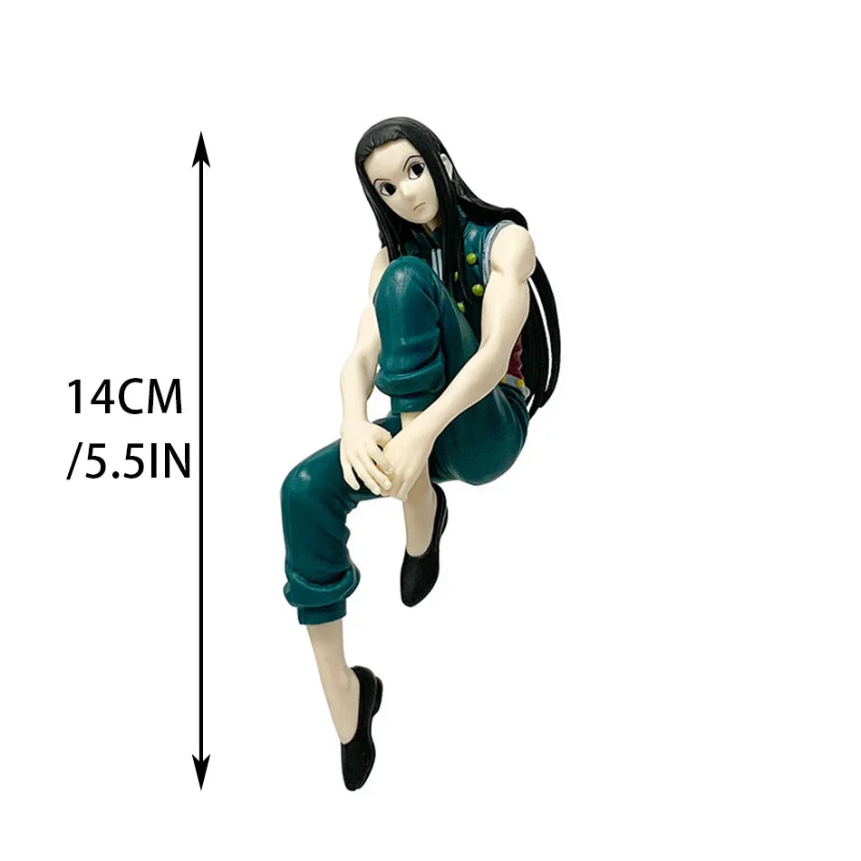 Takara Tomy 14cm Hunter × Hunter Hisoka Morow Noodle Stopper Anime Figure – Phantom Troupe Sitting PVC Model Statue for Noodle Lids & Desk Decor - Product Photo 6