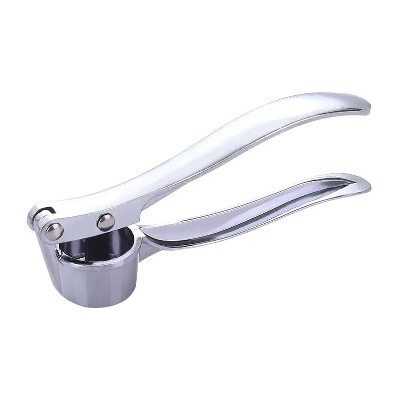 High Quality Stainless Steel Garlic Press & Mincer – Easy-Clean Ergonomic Fruit & Vegetable Crusher - garlic press 1pcs