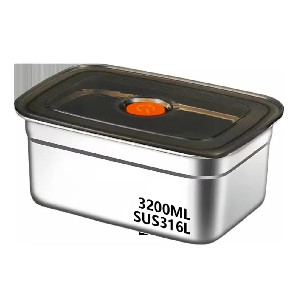 Heavy-Duty Stainless Steel Lunch Box – Large Capacity Refrigerator Storage Box (600ml–3200ml) - Product Photo 5
