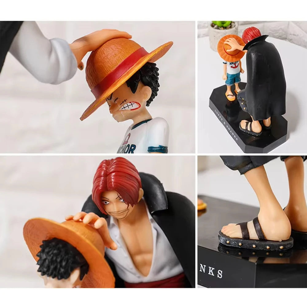 18cm One Piece Anime Figure Four Emperors Shanks Straw Hat Luffy Action Figure One Piece Sabo Ace Sanji Roronoa Zoro Figurine - Product Photo 5