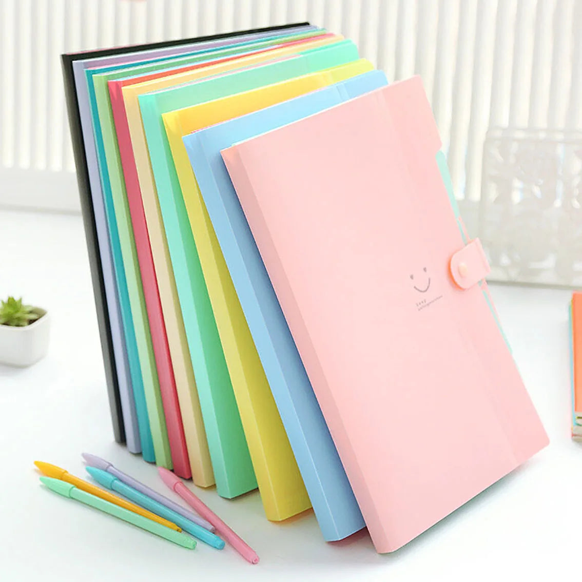 Portable A4 Accordion Document Folder – 5-Pocket Expanding Storage Bag for School & Office - Product Photo 2