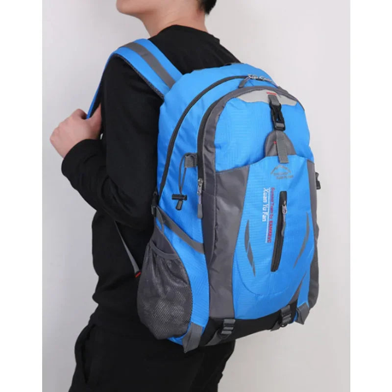 High-quality Nylon Waterproof Travel Backpack Men and Women Mountaineering Travel Bag Hiking Backpack Outdoor Sports Schoolbag - Product Photo 2