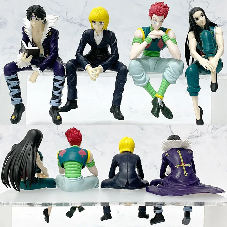 Takara Tomy 14cm Hunter × Hunter Hisoka Morow Noodle Stopper Anime Figure – Phantom Troupe Sitting PVC Model Statue for Noodle Lids & Desk Decor - Product Photo 3