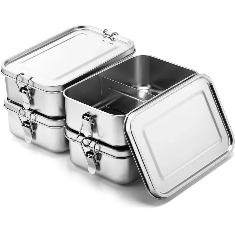 Eco-Friendly Stainless Steel Lunch Box – Leakproof Metal Bento Box for School & Work - Product Photo 1