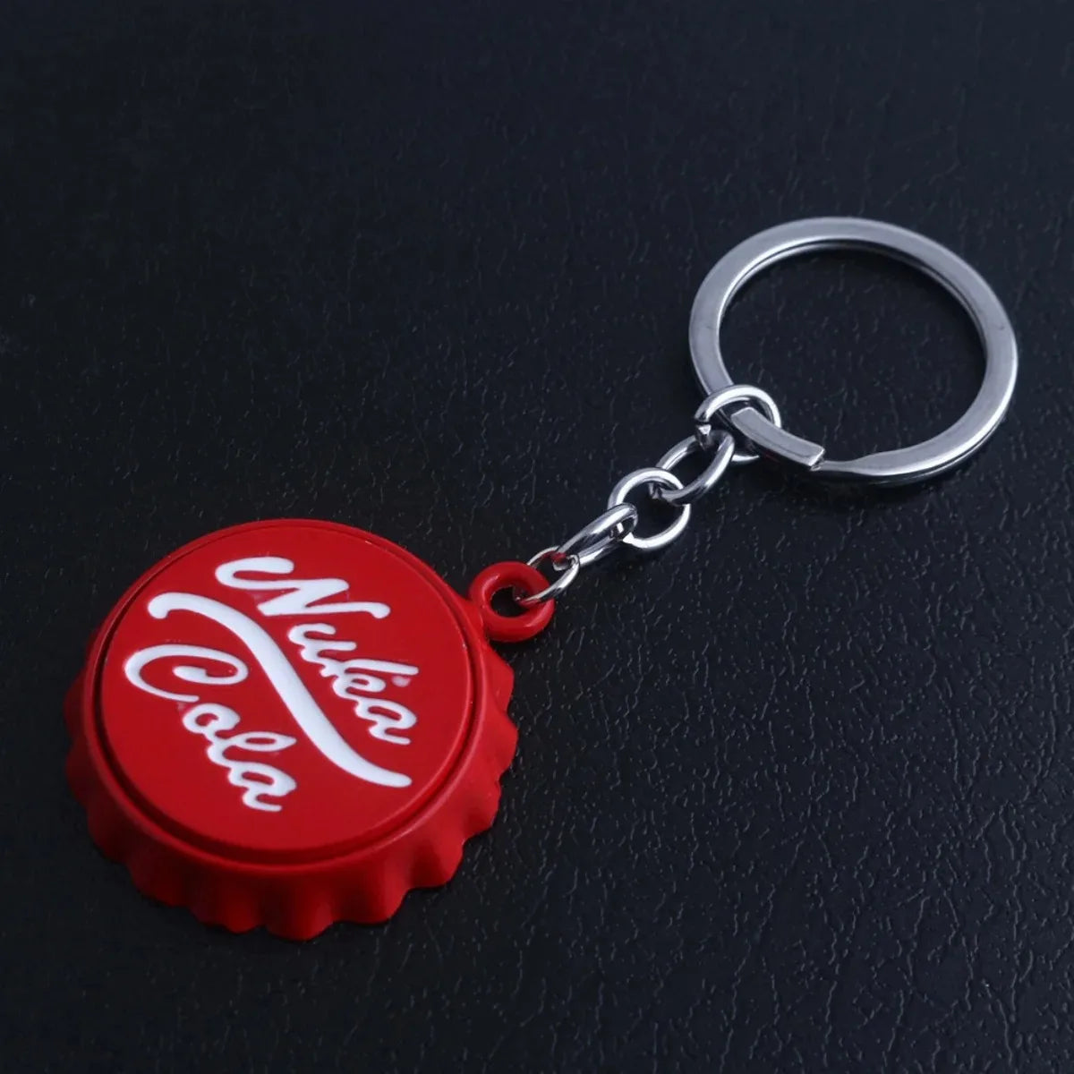 Novelty Cola Bottle Cap Keychain & Bottle Opener – Heavy-Duty Metal Keyring for Men, Women & Car Keys - Product Photo 2