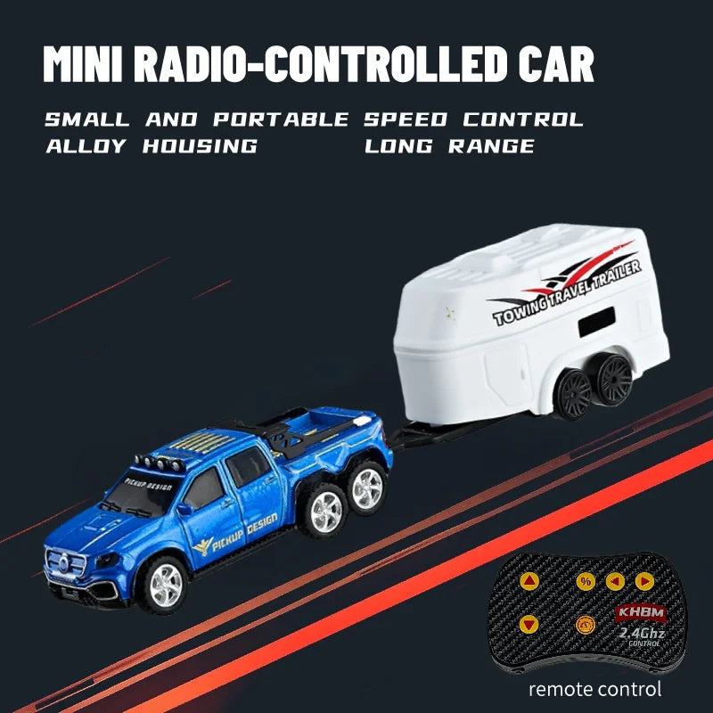 1/64 Mini Alloy Remote Control Car JZ06 – Portable Pocket RC Vehicle with 60-Min Work Time, 3.7V Battery & CE Certification - C-HN004B