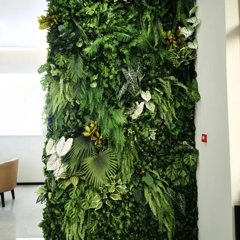 Artificial Boxwood Grass Wall Panel – Fake Plant Vertical Garden Backdrop for Home, Patio Privacy Fence & Wedding Decor - Product Photo 2