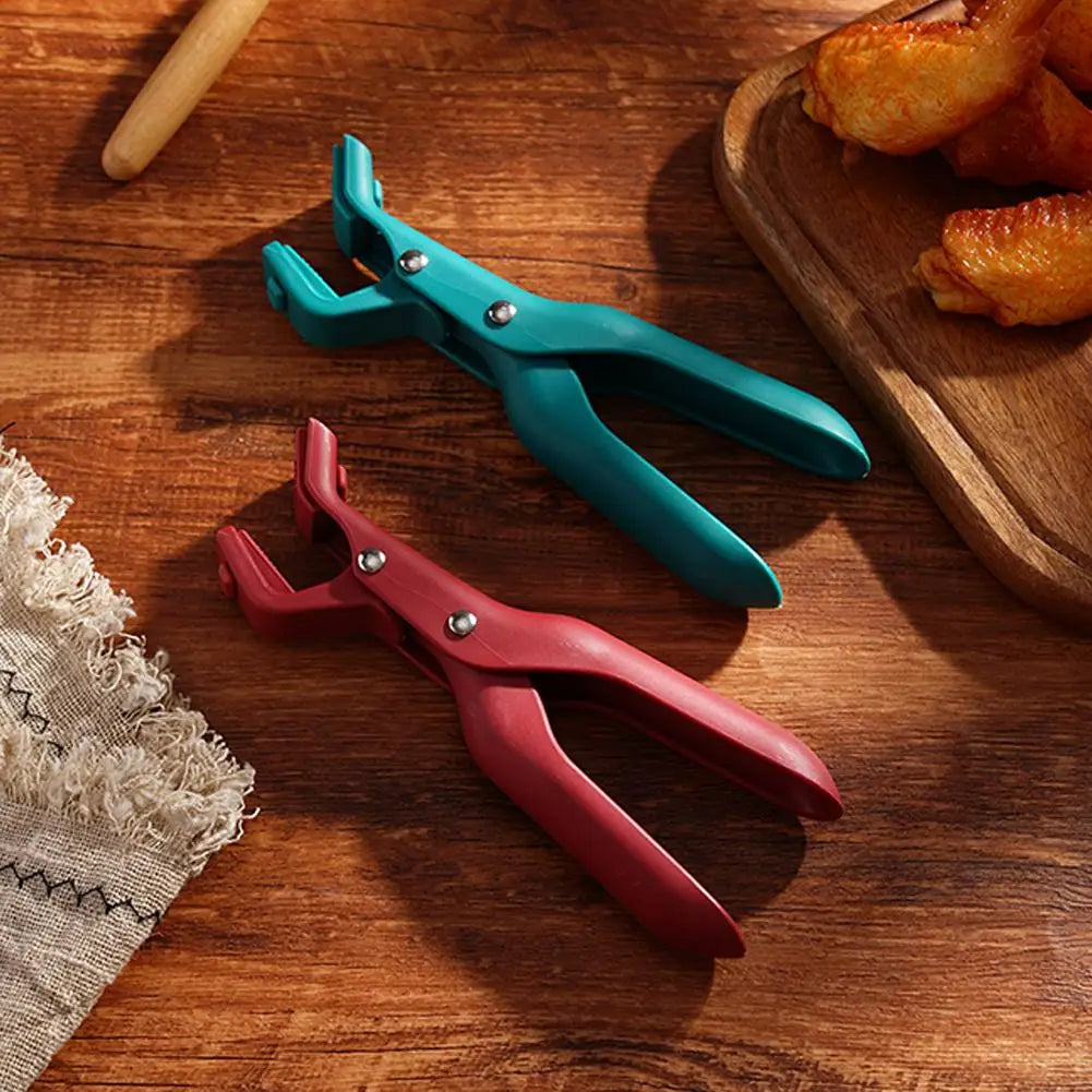 Non-Slip Anti-Scalding Bowl Clamp – Ergonomic Silicone & Nylon Kitchen Plate Gripper Tool - Product Photo 1