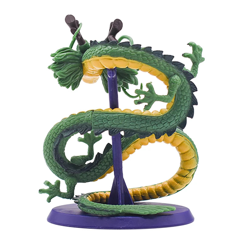 Bandai Dragon Ball Z Shenron Cyan Dragon & Son Goku Anime Figure – 10cm Handmade PVC Statue Model Toy for DBZ Fans & Desk Decor - Product Photo 4