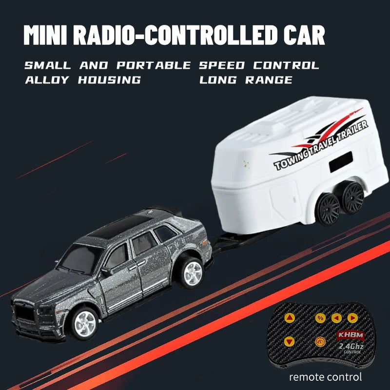 1/64 Mini Alloy Remote Control Car JZ06 – Portable Pocket RC Vehicle with 60-Min Work Time, 3.7V Battery & CE Certification - C-HB003C