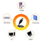 USB Sunset Lamp LED Rainbow Projector - Night Light for Home Decor