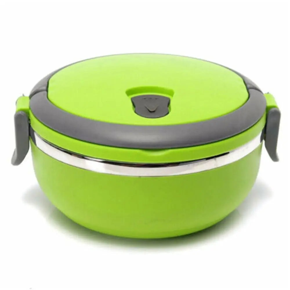 Stainless Steel Vacuum Hot Food Container - green-650ml - China Mainland