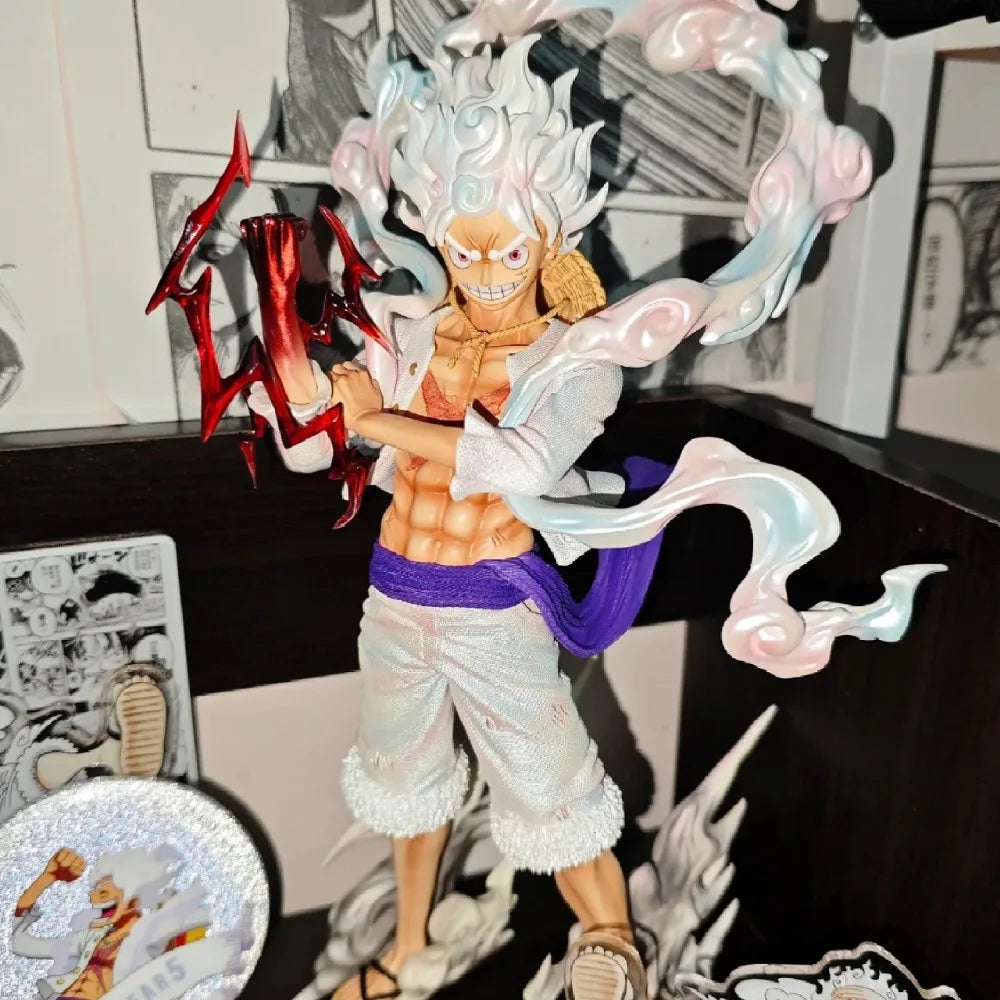 Bandai 25cm One Piece Gear 5 Sun God Nika Luffy Anime Figure – 1/6 Scale PVC Statue Model Toy for Anime Fans & Collectors - Product Photo 3