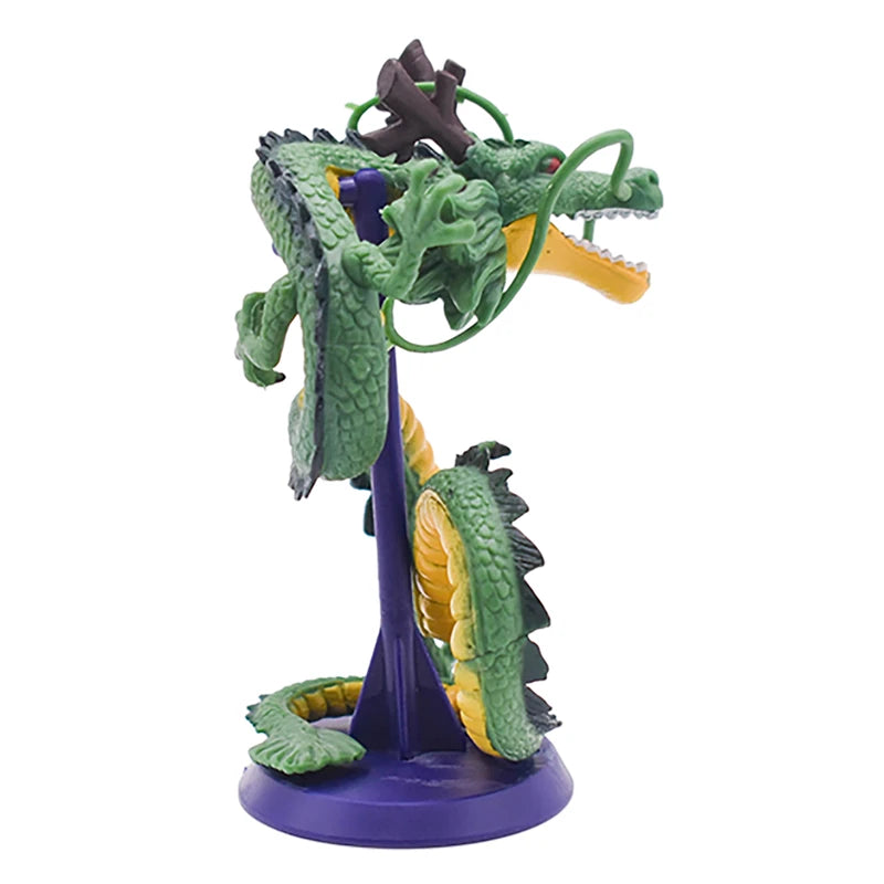 Bandai Dragon Ball Z Shenron Cyan Dragon & Son Goku Anime Figure – 10cm Handmade PVC Statue Model Toy for DBZ Fans & Desk Decor - Product Photo 3