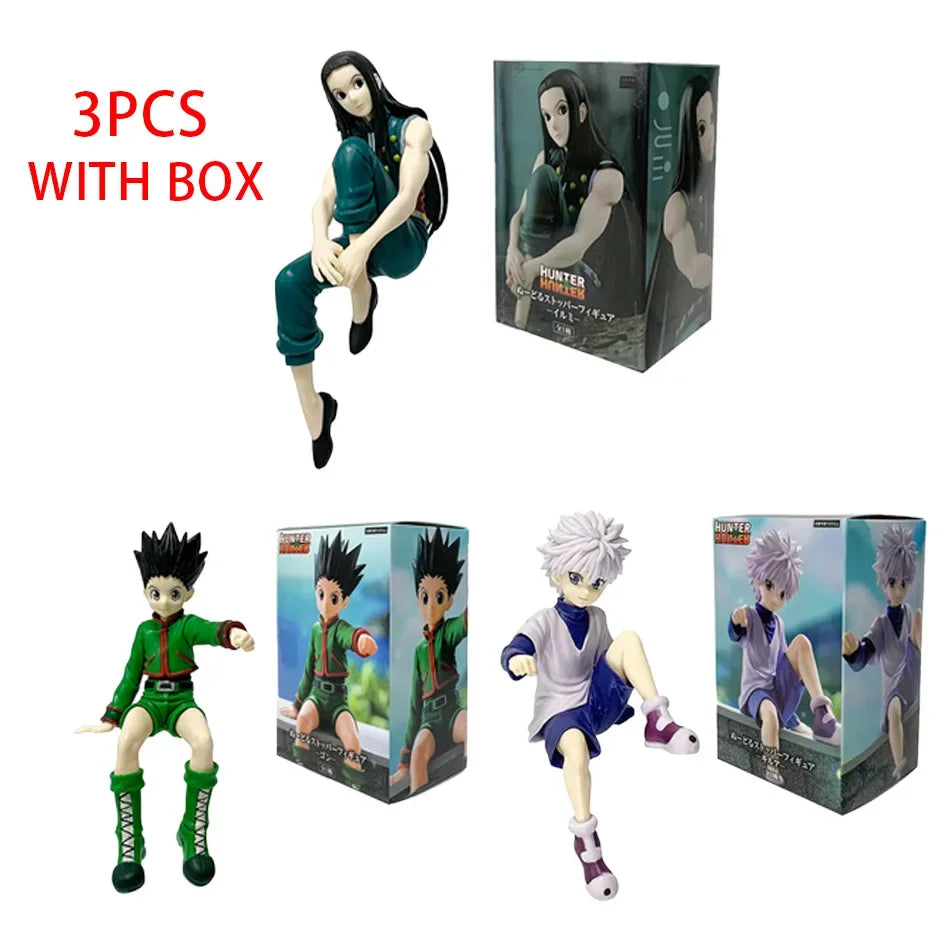 Takara Tomy 14cm Hunter × Hunter Hisoka Morow Noodle Stopper Anime Figure – Phantom Troupe Sitting PVC Model Statue for Noodle Lids & Desk Decor - Product Photo 2