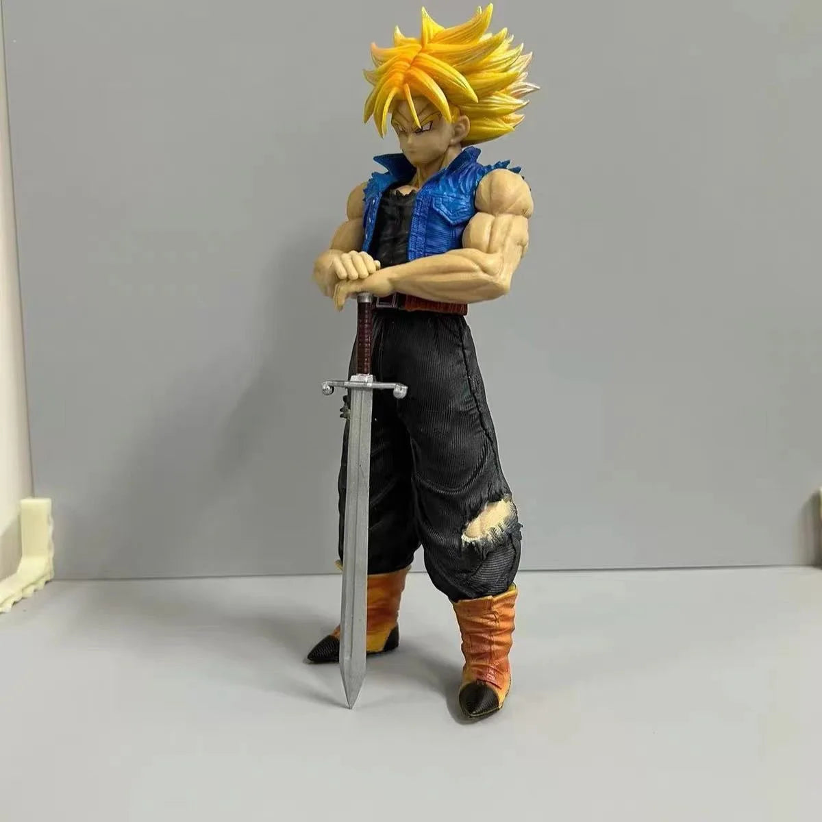 Bandai 25cm Dragon Ball Z Future Trunks Action Figure – 1/6 Scale PVC Collectible Model Statue with Sword for DBZ Fans & Desk Display - Product Photo 3
