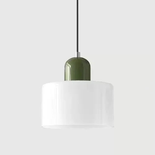 Vintage Stained Glass Chandelier Light Fixture – Modern Retro E27 Pendant Lamp in Pink, Orange, Green & White - Warm White - White3