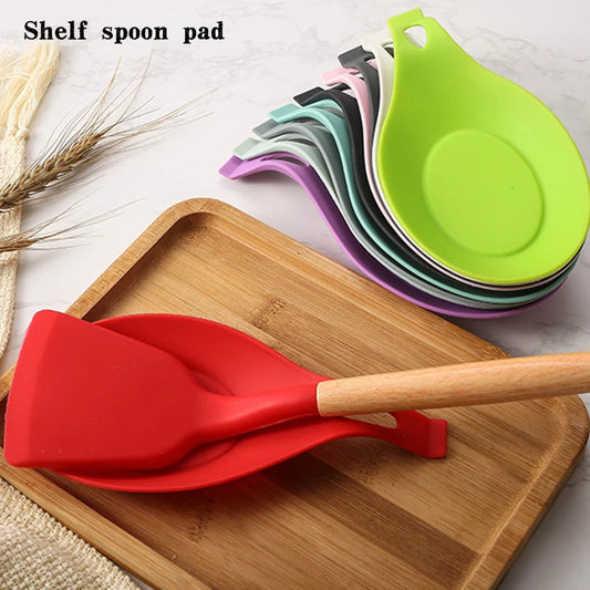 Silicone Spatula Holder Placemat – Heat-Resistant Kitchen Utensil Rest Tray & Countertop Protector - Product Photo 1