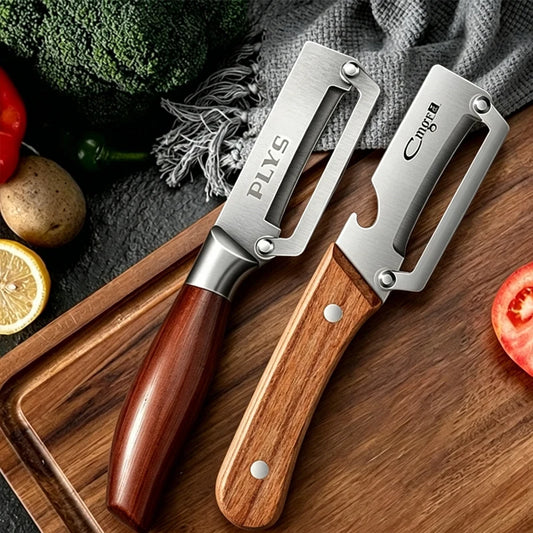 Stainless Steel Fruit & Vegetable Peeler – Ultra-Sharp Kitchen Scraping & Slicing Tool with Ergonomic Handle - 2pcs