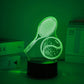 Novelty Tennis 3D Night Light, Sports Enthusiast Gift for Bedroom Decor
