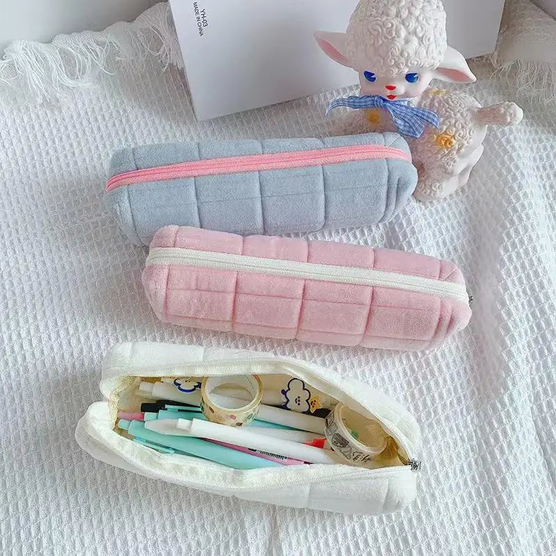 Creative Fluffy Pillow-Shaped Pencil Bag - Product Photo 1