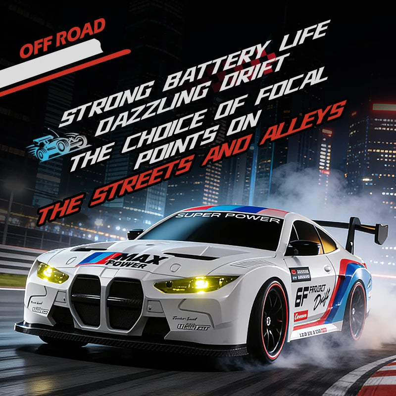 1:24 Scale 4WD RC Drift Car Model 933 – 20KM/H High Speed 2.4G 4x4 Remote Control Racer with Rechargeable Lithium Battery - Product Photo 5