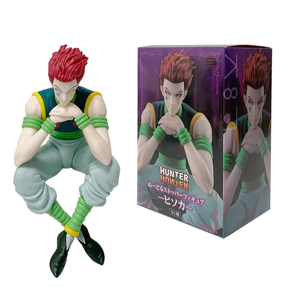 Takara Tomy 14cm Hunter × Hunter Hisoka Morow Noodle Stopper Anime Figure – Phantom Troupe Sitting PVC Model Statue for Noodle Lids & Desk Decor - With Box 2 - China Mainland