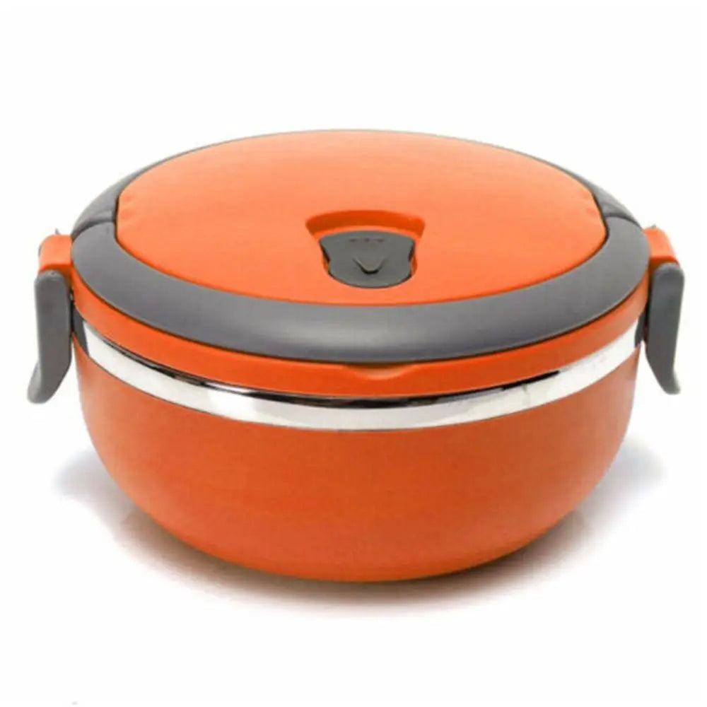 Stainless Steel Vacuum Hot Food Container - orange-650ml - China Mainland