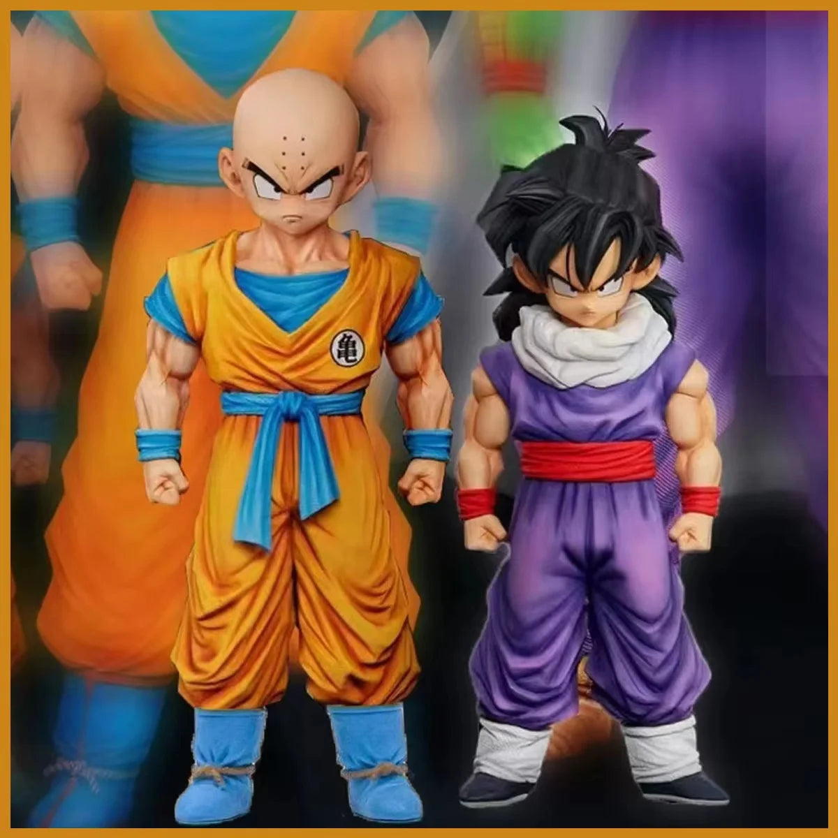 Bandai Dragon Ball Z Son Gohan & Krillin Anime Action Figure – Remastered PVC Collectible Statue Model Toy for DBZ Fans & Desk Display - Product Photo 1