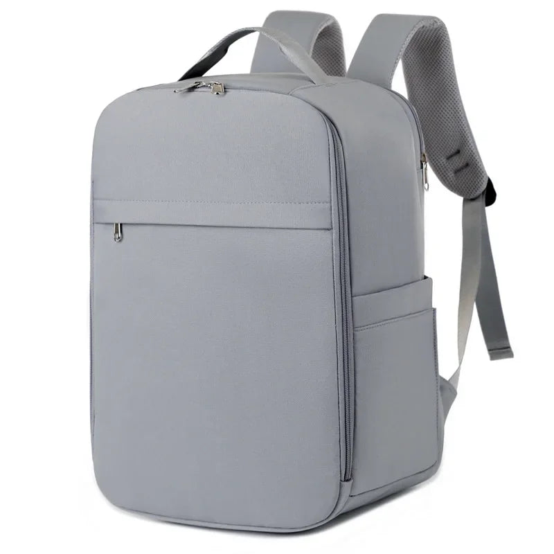 Macroupta 40x20x25 Unisex Flight Cabin Bag – Short-Distance Travel & Business Laptop Rucksack - Gray